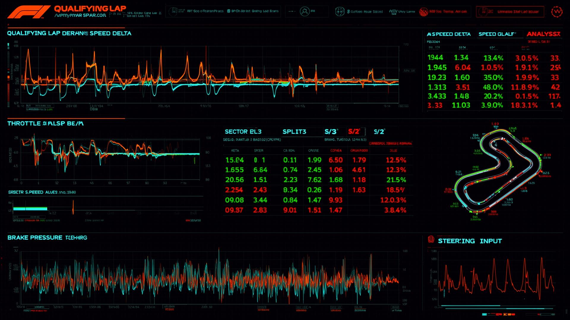 Qualifying Report Preview - Team IFC F1 Telemetry sample